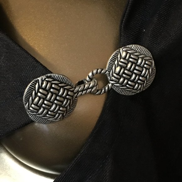 WASSA WEAR BOUTIQUE Denim Zig Zag Jacket  HAND-MADE - Picture 9 of 16